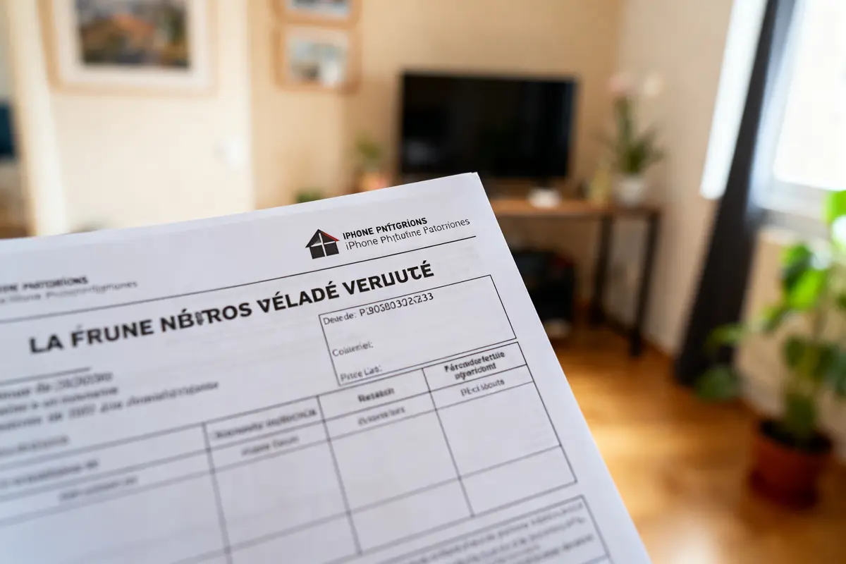 Formulaire d'avis de valeur immobilier dans un salon moderne et lumineux